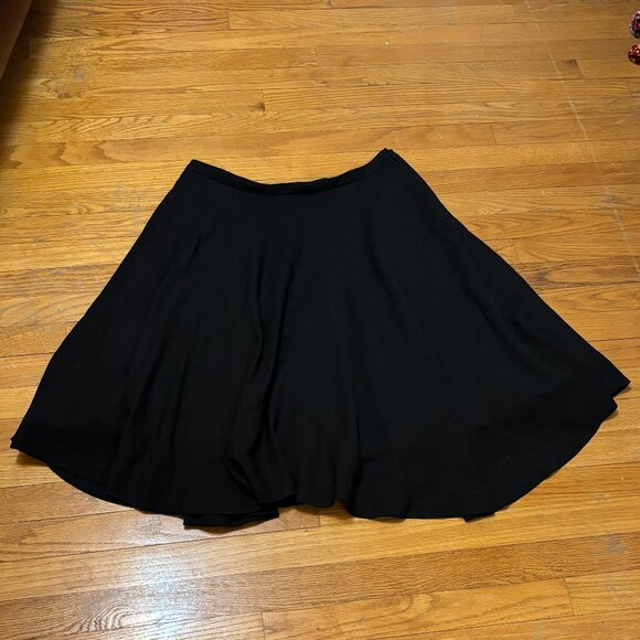 Anthropologie Dresses & Skirts - Anthropologie Vintage Elevenses Black 3 Layered A-Line Skirt Size 12
